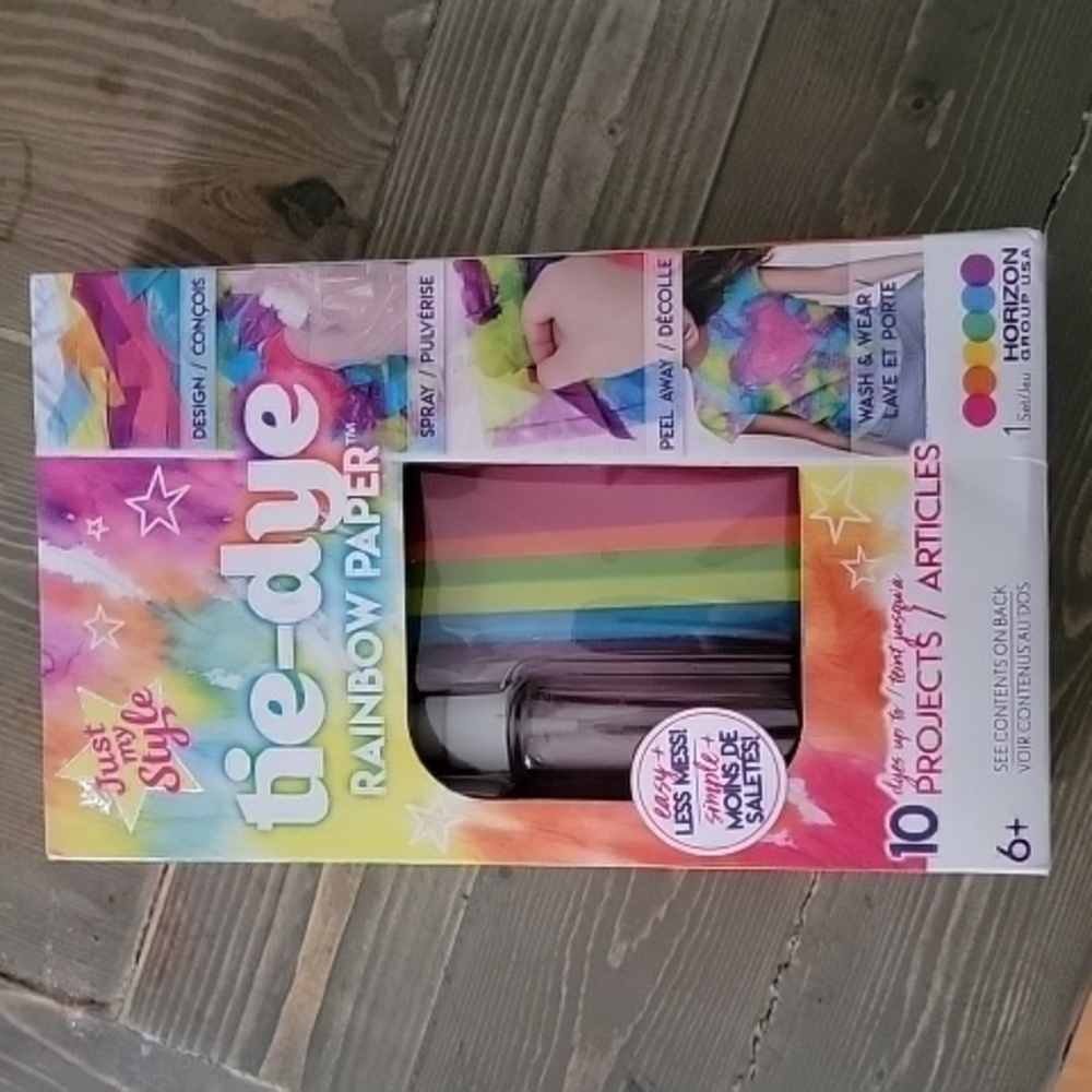 Just by style tie-dye Rainbow paper